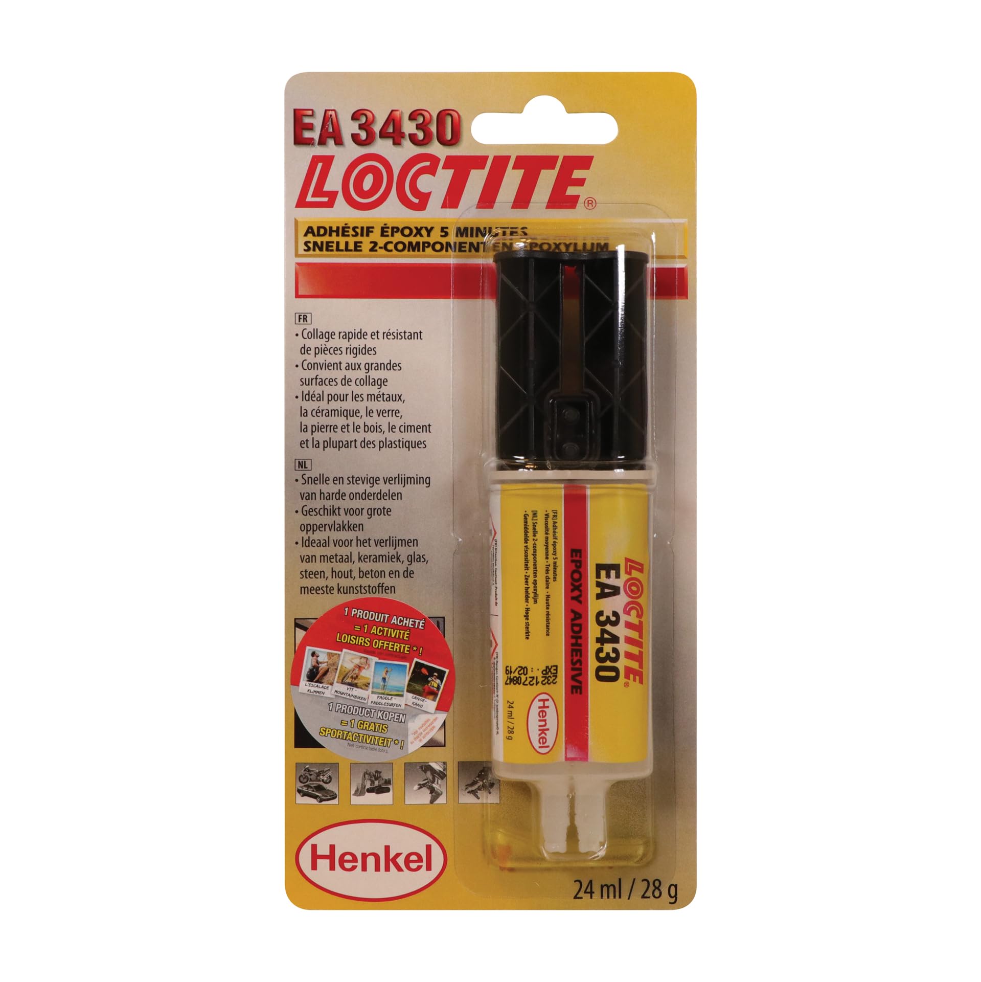 Loctite EA 3430 Epoxy adhesive metal/rubber/plastic 24ml