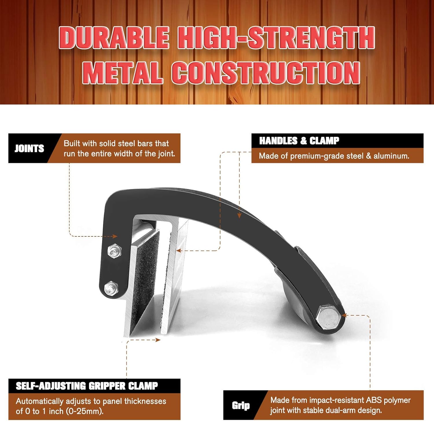 Panel Carrier GripperHeavy Duty Lifter Plywood or Sheet Handy Grip Board Ergonomic Plate Glass