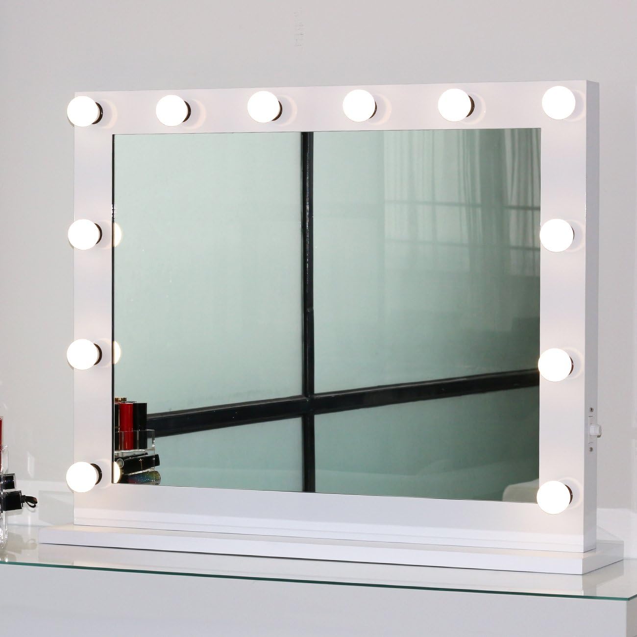 Best White Hollywood Makeup Vanity Mirror With Light Stage