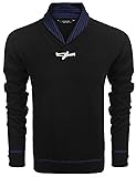 COOFANDY Mens Knitted Slim Fit Sweater Shawl Collar