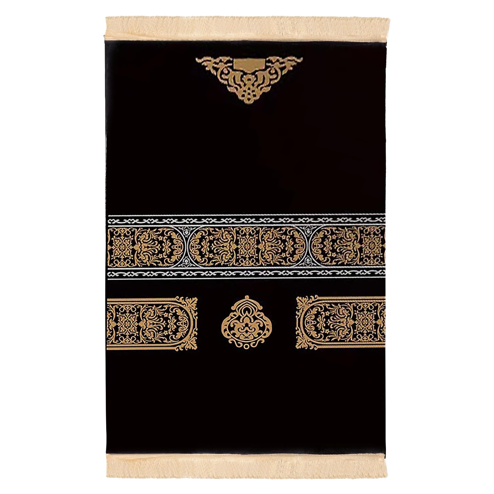 TINAYAUE 80 x 120cm Cozy Muslim Prayer Carpet Soft Worship Mat Islamic Prayer Mat Large Arab Area Rugs Ramadan Gifts Mecca Mat Yoga Meditation Pad for Living Room Bedroom Porch