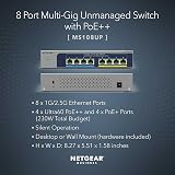 NETGEAR MS108UP 8 Port 2.5G PoE++ Switch Multi-Gig Ultra60 230W FANLESS view 2