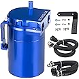 JDMON Oil Catch Can, Passenger Side Oil Separator Compatible with Ford F150 2.7EB 3.5EB 5.0L Passenger Side 2011-2021, Expedition 3.5L EcoBoost 2018-2021, Raptor 3.5L Ecoboost 2017-2021, 350ml Blue