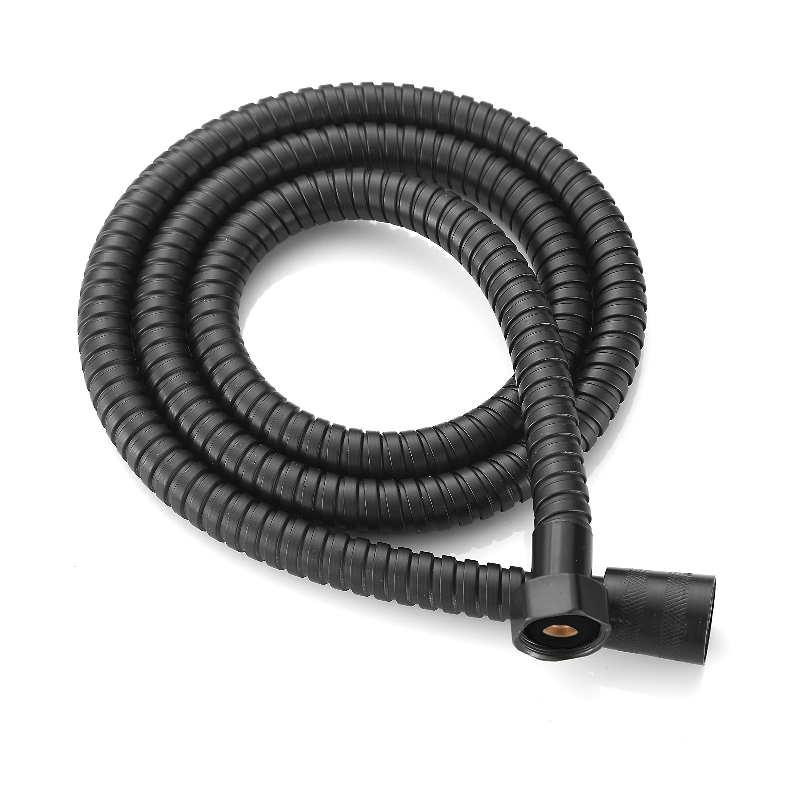 Xcel Home™ 1.5m Black Leakproof Flexible Stainless Steel Anti-Kink Shower Hose with Solid Connector