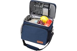 Lunch Bag for Men for Work Insulated Lunch Box for Women Leakproof Portable Soft Cooler for Outdoor Picnic Beach Camping Trav