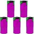 LITKEQ (5-Pack) TL-5955 Battery 3.6V 2/3AA 1650mAh for Tadiran 3.6 Volt Lithium Battery TL-5955