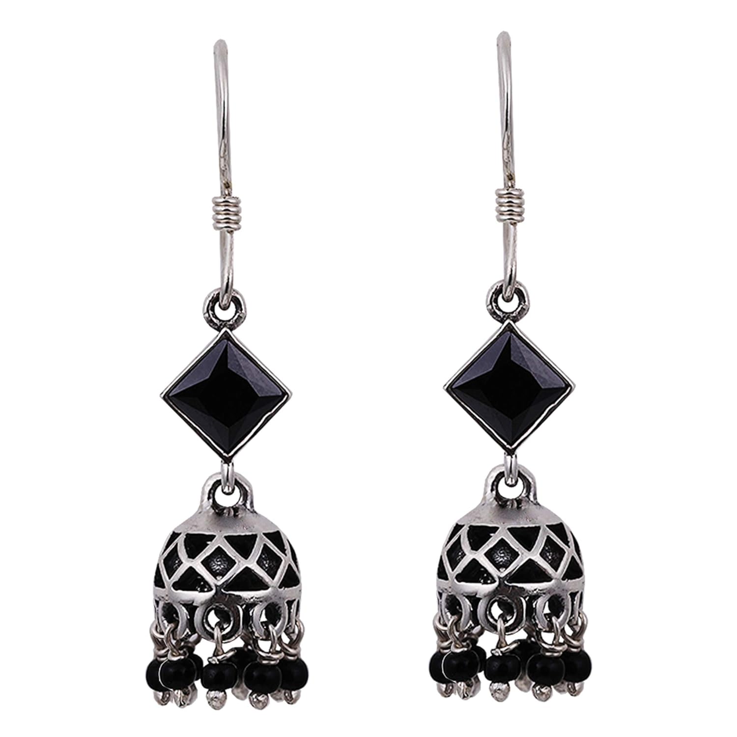 Buy GIVA 0.925 Sterling Silver Oxidised Silver Earrings For Women