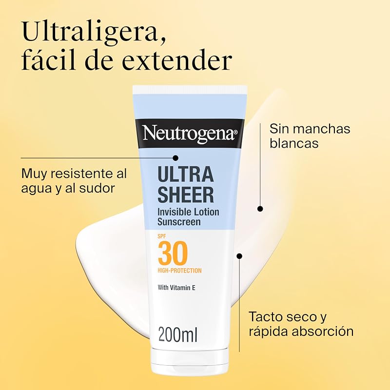 Ultra Sheer Protector Solar Invisible Hidratante SPF30, 200 ml