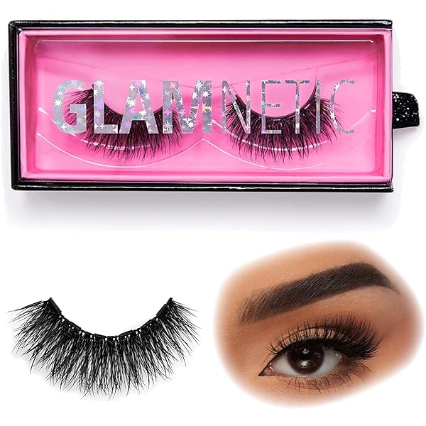 Amazon.com: Glamnetic Magnetic Eyelashes - Brat | Long Magnetic