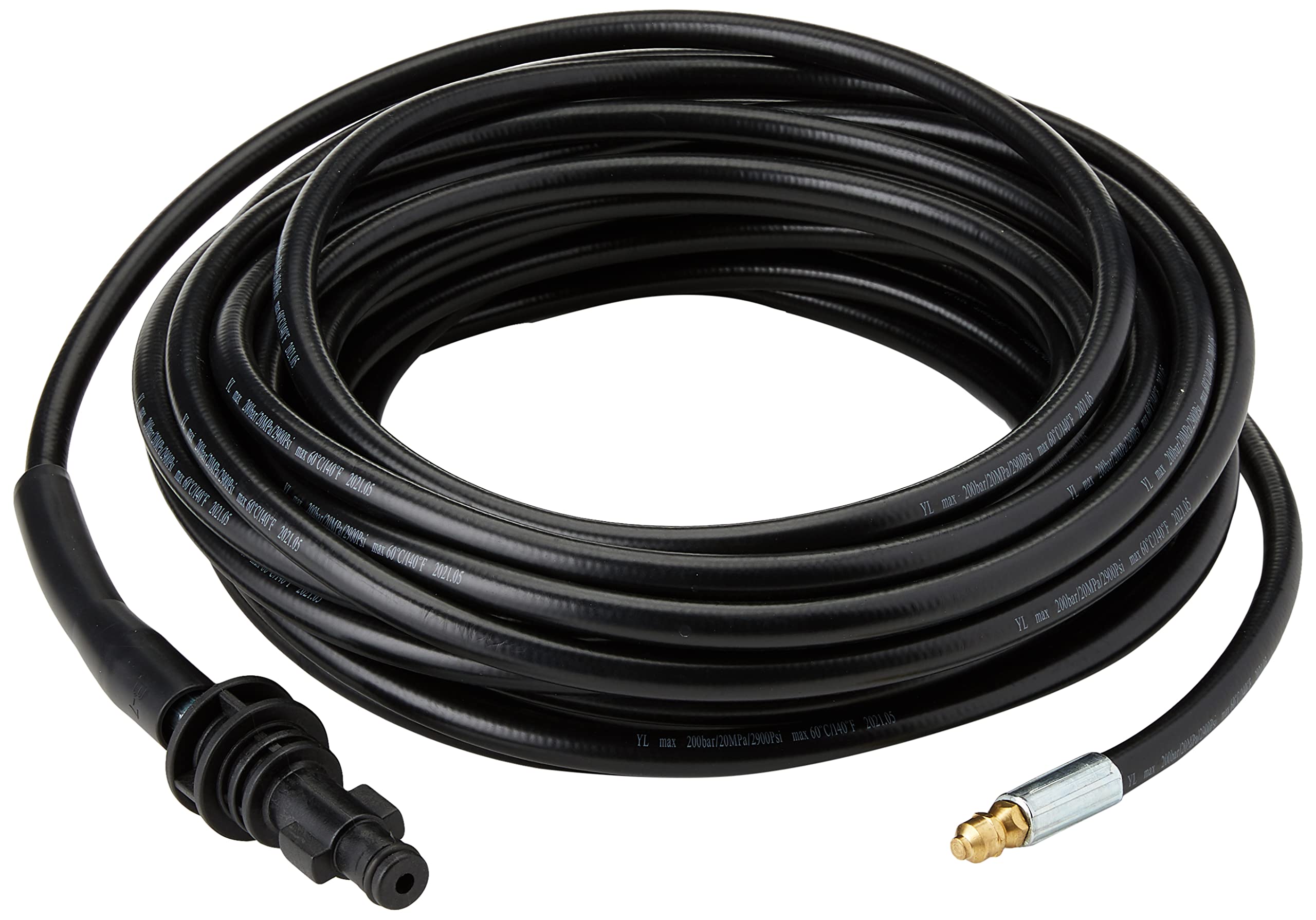 Einhell Original Pipe Cleaning Hose for Einhell Pressure Washers, 15m, Black, Plastic, Up to 200 Bar, TC-HP 90/130, TE-HP 140/170