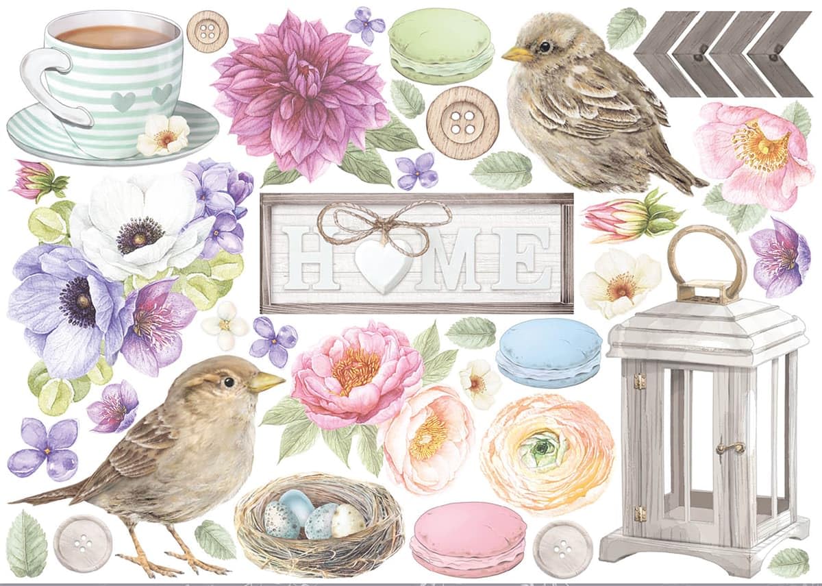 Ciao Bella Sparrow Hill Fussy Cut Pad 6"X6"