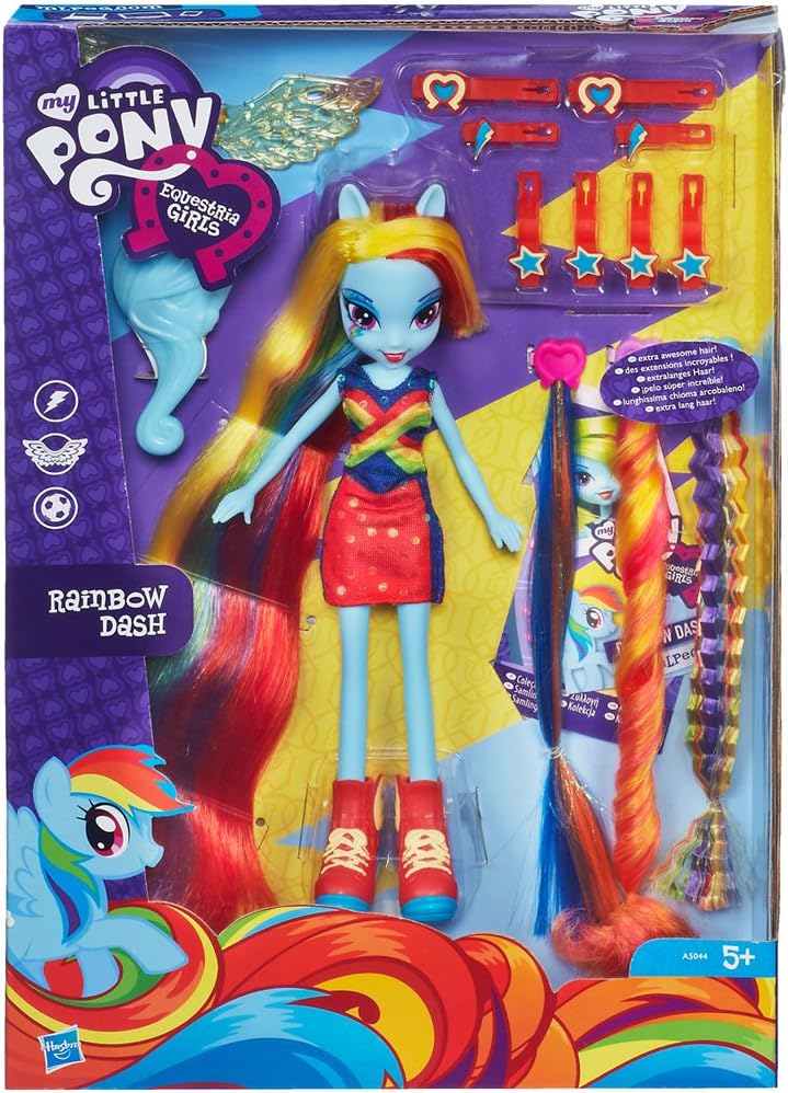 My Little Pony Equestria Girls Radical Hair Rainbow Dash Amazon
