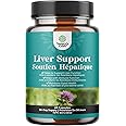 Milk Thistle Supplement for Liver Cleanse Detox & Repair - Herbal Pills with Dandelion Root, Choline, Beetroot & Artichoke Ex