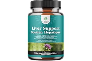 Milk Thistle Supplement for Liver Cleanse Detox & Repair - Herbal Pills with Dandelion Root, Choline, Beetroot & Artichoke Ex