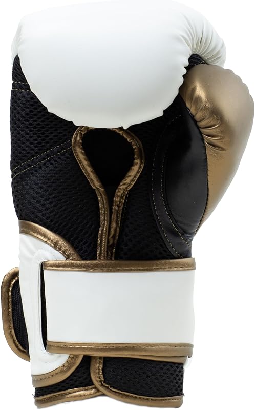 Powerlock 2R Boxhandschuhe (14oz, Weiß/Gold), Boxen, Damen, Männer