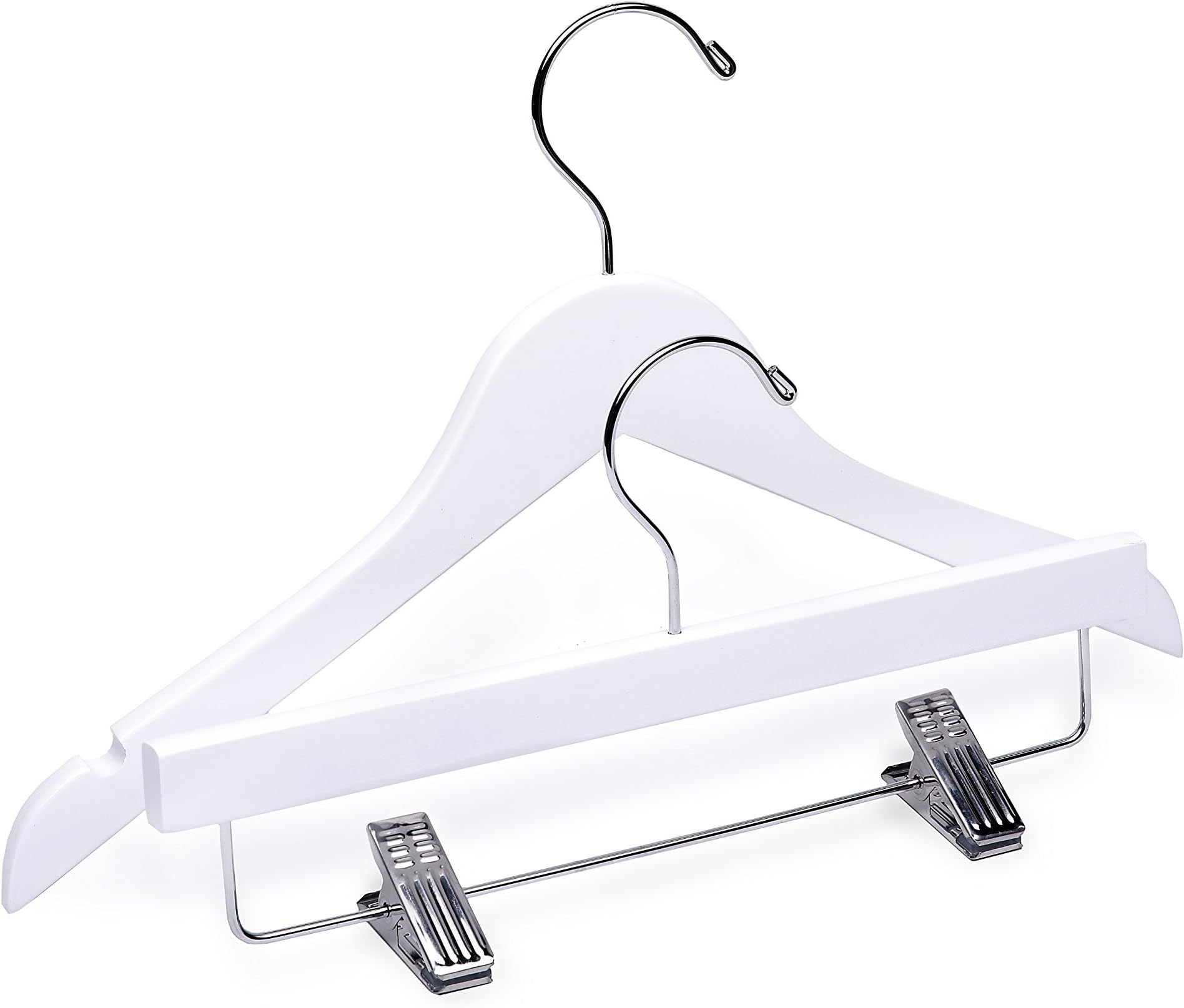 Child White Wooden Hangers, Mix 60 Top 25 Bottom