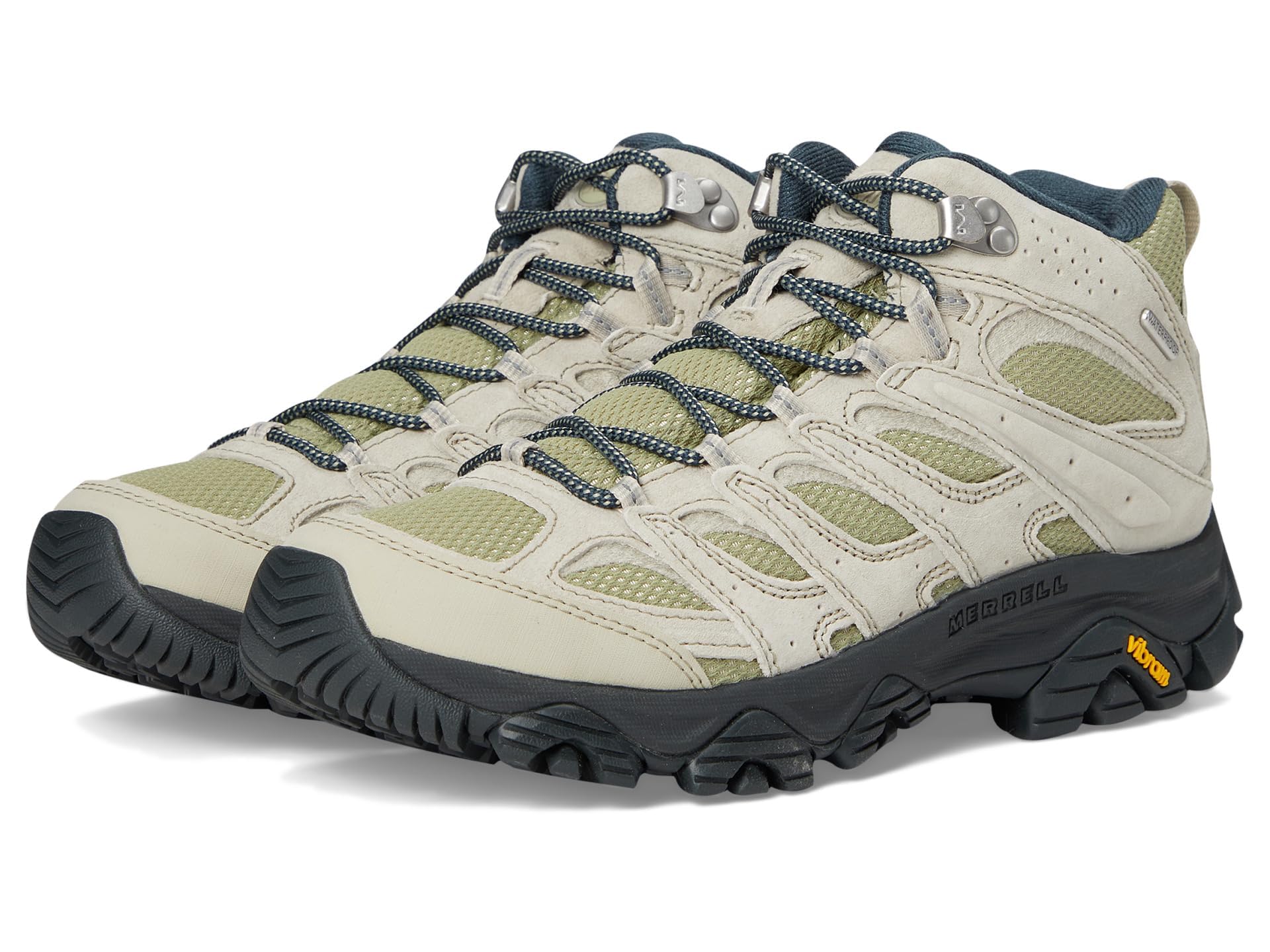 Merrell Men's Moab 3 Mid Waterproof Hiking Shoe, Talc, 14 Image