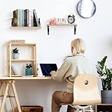 Uten Floating Shelves 2PCS Wall Mounted Shelf Solid Wood 30kg Load view 9