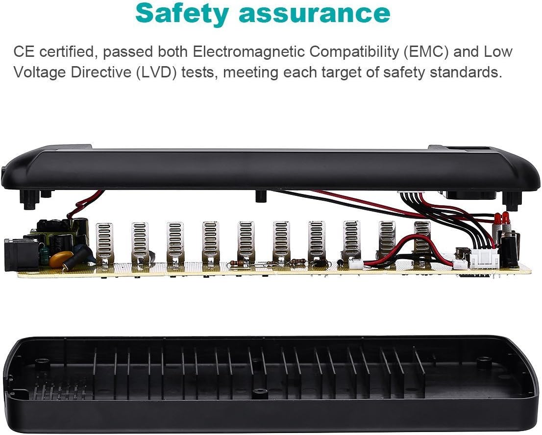 EBL 12 Bay LCD Universal Battery Charger for Rechargeable AA AAA 9V NIMH NICD Batteries: Electronics