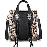 Trinity Ranch Crossbody Bags for Women Mini Handbag Floral Tooled Concho Collection