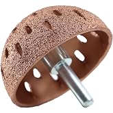 ZERINT 2" Tire Buffing Wheel (50mm) - 60 Grit Abrasive for Tire Repair with 3/8"-24 Thread Adapter - High Speed Grinder &amp; Patch Tool（BT-1002a ）