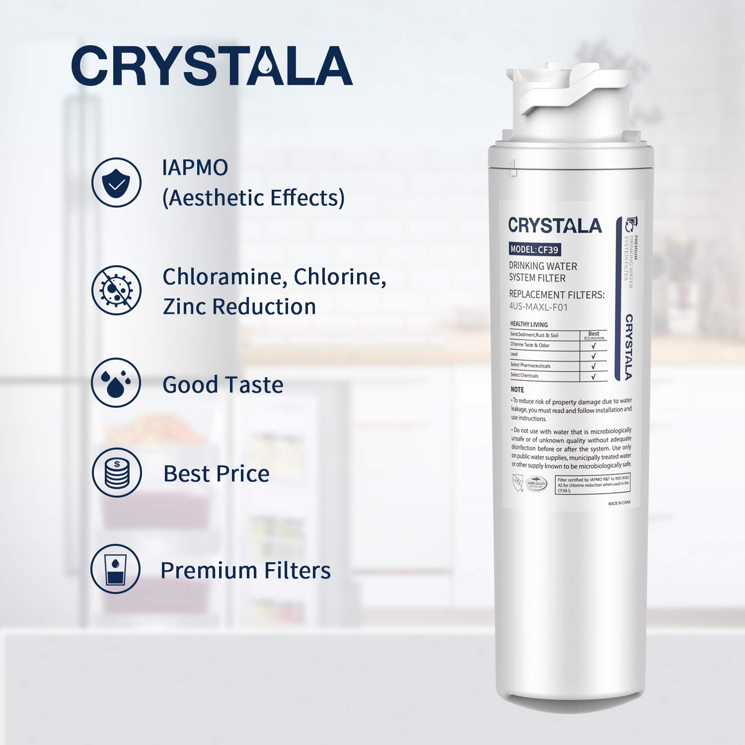 Crystala Filters High Performance Drinking Water System Filter, 2 Packs: Industrial & Scientific