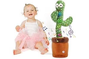 MIAODAM Dancing Cactus, Talking Cactus Baby Toy Repeating Words Smart Cactus Toy Dancing and Singing 100 Songs Funny Toy for Kids and Adults, Plush Interactive Toy Figures