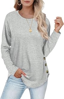 Tunic Sweaters for Women to Wear with Leggings Oversized Outfits Grey S at  Amazon Women's Clothing store