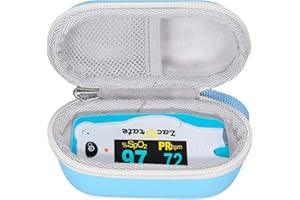 Pulse Oximeter Case for Zacurate for HealthTree Kids Vibeat Digital Fingertip Pulse Oximeter Blood Oxygen Saturation Monitor 