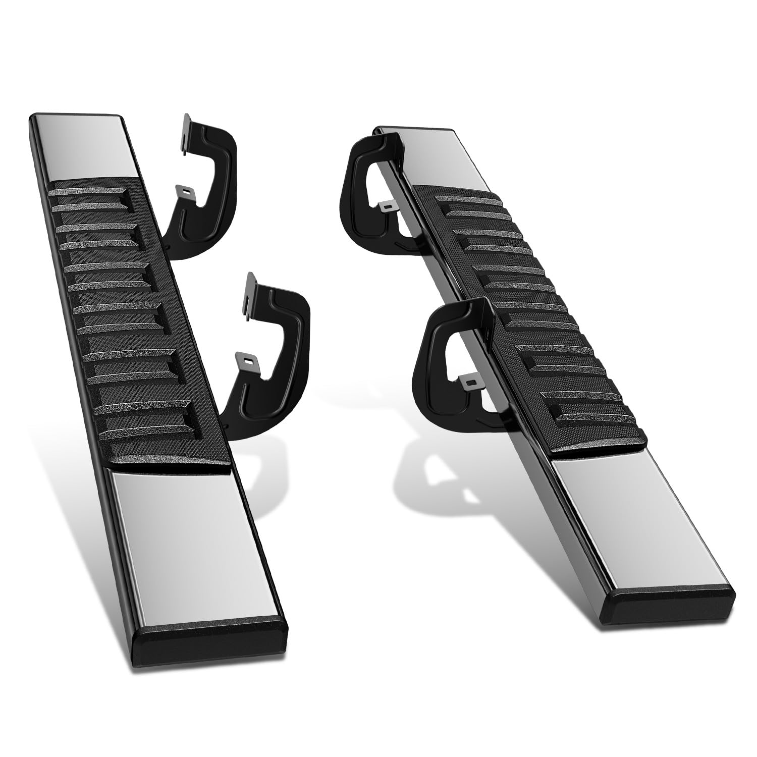 Photo 1 of DNA MOTORING 6.75" Wide Flat Running Boards Side Step Bars Compatible with 2007-2018 Chevy Silverado GMC Sierra 1500/2007-2019 Silverado Sierra 2500HD 3500HD 2-Dr Standard Cab,STEPB-A-0004