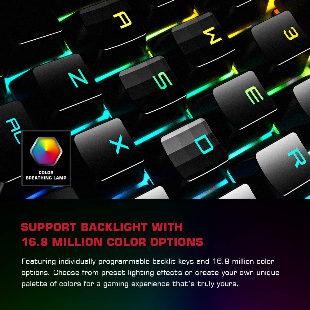 Gaming Keyboard and Mouse for PS4/Xbox One/Xbox Series X/S/Nintendo Switch/PC, GameSir VX2 AimSwitch Wireless Keyboard and Mouse Adapter with RGB Backlit, Controller Adapter for Computer and Consoles