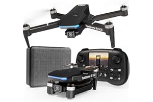 Toladrone TD31LCD RC Drone with LCD Screen, Foldable Drone for Beginners Digital Image Real-time Transmission, Fine Tuning Function Brushless Motor Drones for Adults