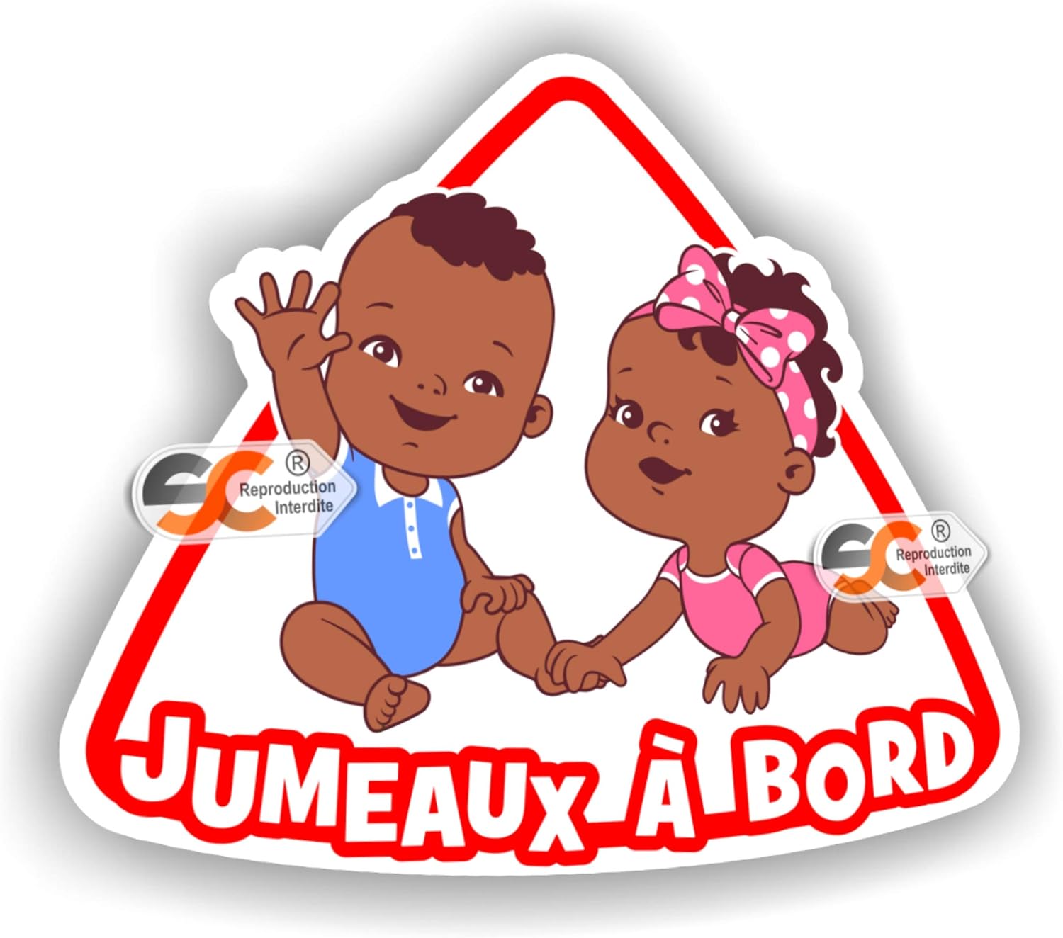 Jumelles A Bord Fille Fille Modele Afro Africain Autocollant Jumeaux Bebe A Bord Enfant Auto Et Moto Cadeaux Et Produits Derives Cmfantillas Org
