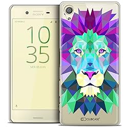 Sony Xperia X Case, Ultra Slim Polygon Animal Lion