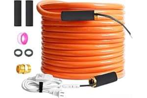 GESUNDTEK Heated Water Hose for RV with GFCI Protection,Lead-free Heated Drinking Water Hose Anti-freeze Heated RV Small Hose for Home, Garden, Trailer, Lead-free, RV Accessories (30 FT)
