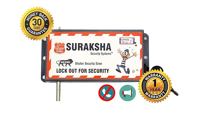 Suraksha Shutter Siren Non-GSM | Anti-Burglary Alarm | Without Calling Alert