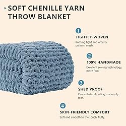 L'AGRATY Chunky Knit Blanket