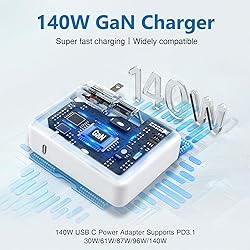 140W USB C to Magnetic 3 Cable, Charger for Mac