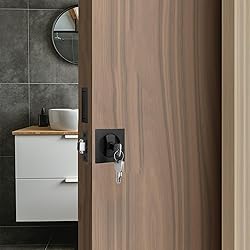 Malimali Pocket Door Lock with Key and Edge Pull
