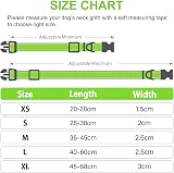 Joytale Reflective Dog Collar Neon Green Soft Neoprene Padded Nylon S to XL view 6