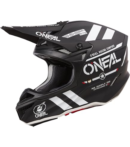 Amazon.com: O'NEAL 5 SRS Helmet Squadron, White/Black MD : Automotive