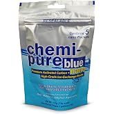 Boyd Chemi‑Pure Blue Nano 5‑Pack Aquarium Filtration Media Premium Carbon + Ion‑Exchange Resins in Nylon Bag Clears Toxins, Phosphates &amp; Metals