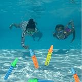 COSORO 3Pcs Diving Squid Toys Swimming Pool Sinking Fun Dive Bath Toy view 4