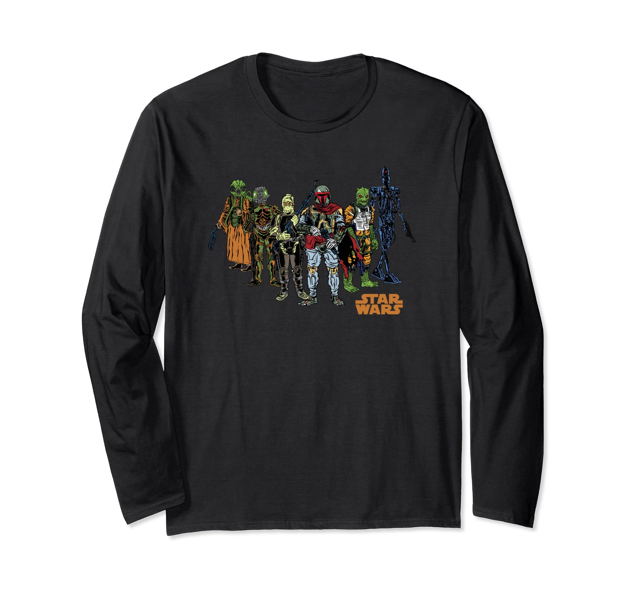 Star Wars Boba Fett Orange Pop Candy Squad Long Sleeve T-Shirt