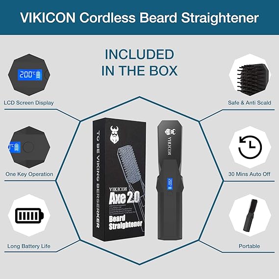 vikicon beard straightener