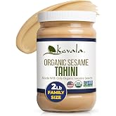 Kevala Organic Sesame Tahini | Smooth Hulled Sesame Paste | 32 oz / 2 lb | Non-GMO & kosher certified, pure sesame flavor ide