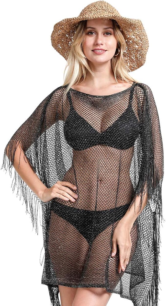 metallic swimsuit cover up