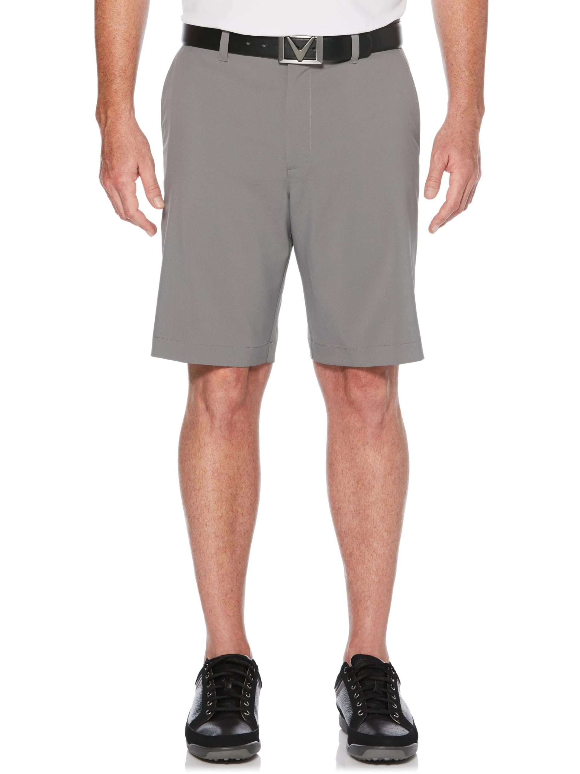 Callaway Mens Opti-stretch Solid With Active Waistband Shorts, Quiet Shade, 44 Tall US