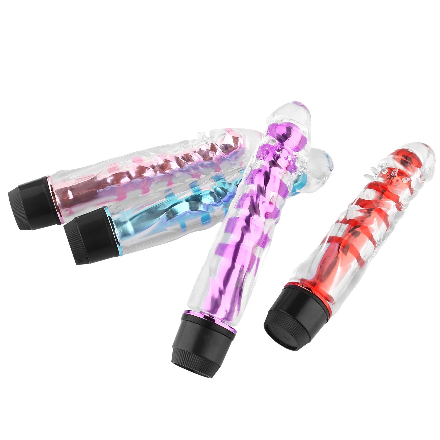 CRDC Life Waterproof Vibrator Jelly AV Stick Electric Dildo G-Spot Stimulate Masturbation Sex Toy for Women