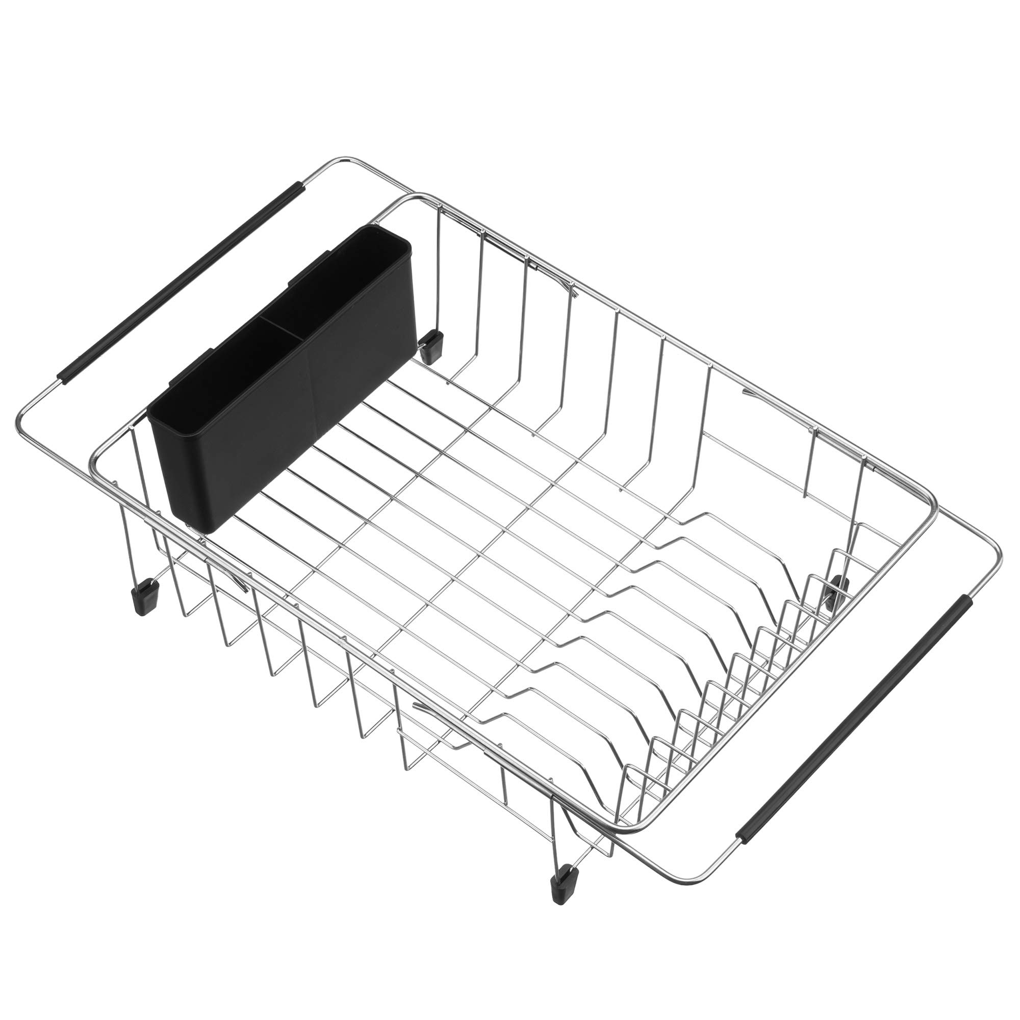 iPEGTOP Expandable Deep & Large Dish Drying Rack, Over the Sink, In